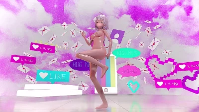 黒舘ハルナ (Haruna Sportswear)   헬로비너스 - 끈적끈적(StickySticky)【Blue Archive (ブルーアーカイブ) BlenderMMD】