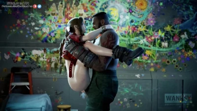 Barret fucks Aerith while standing
