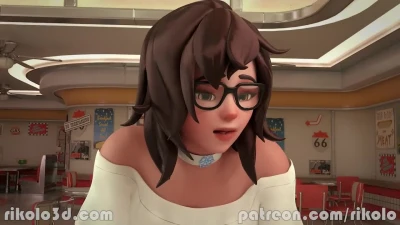 Diner for three - Ashe and Brig Fuck Mei, made by Rikolo